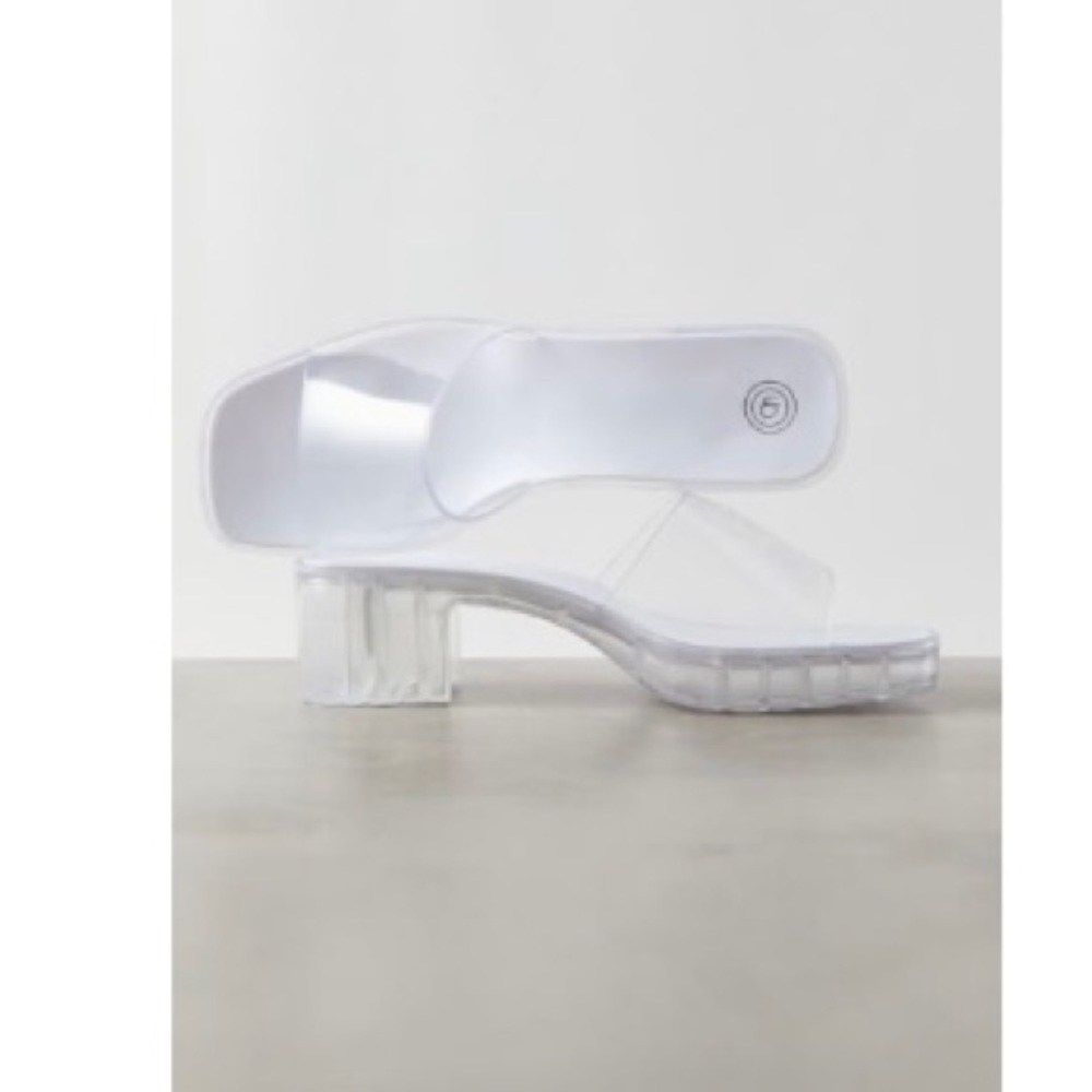 Urban Outfitters Clear Jelly Mule Sandals